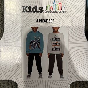 Boys 4 piece Motorcycle Set